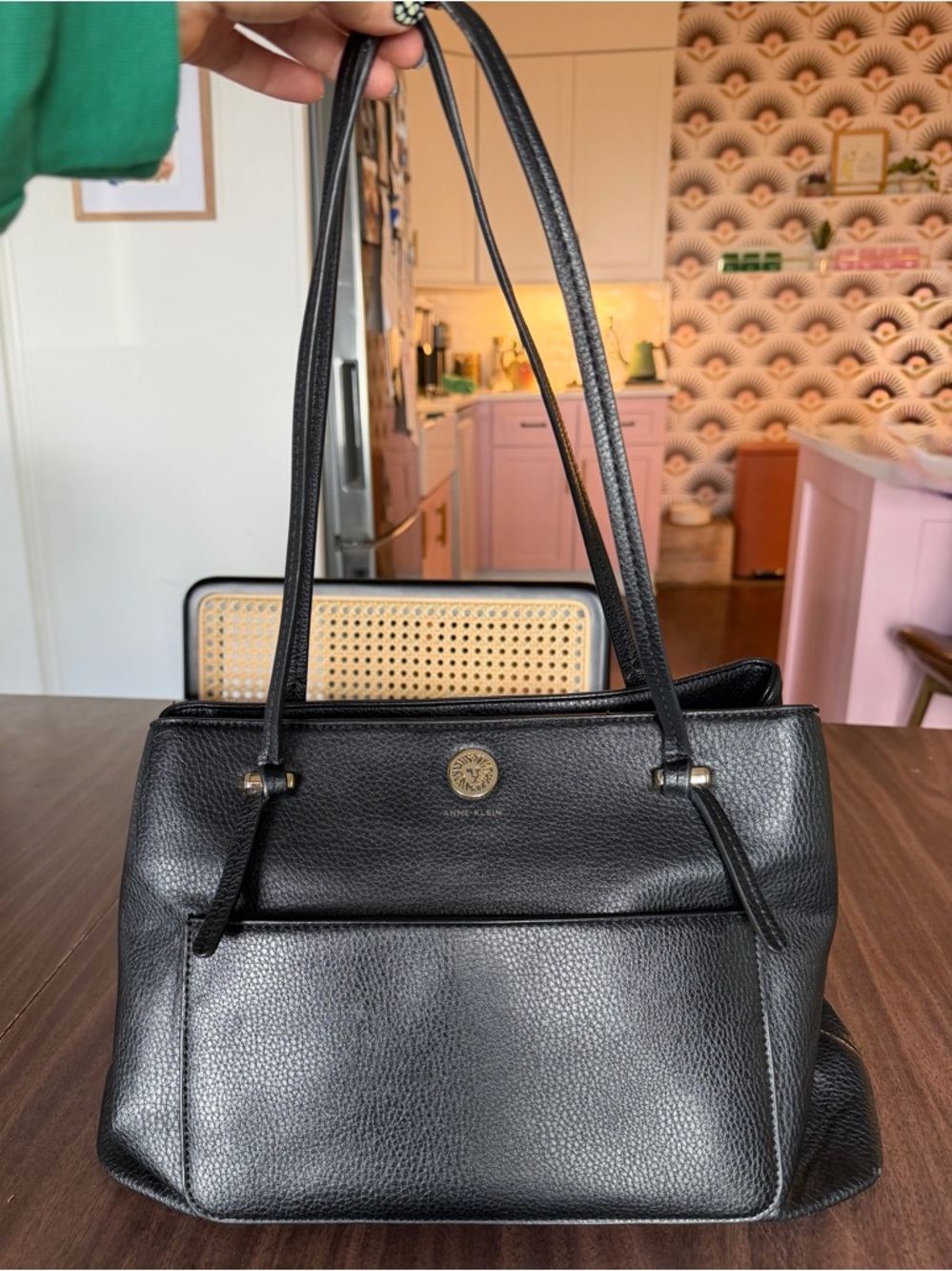 Anne Klein Faux Leather Shoulder Bag